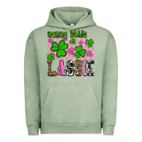 Pigment Oil Green St. Patrick's Day Sassy little lassie Urban Hoodie - OliviaCreatesArt