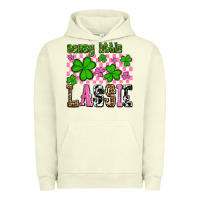 Pigment Pistachio St. Patrick's Day Sassy little lassie Urban Hoodie - OliviaCreatesArt