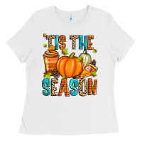 White 'tis the season fall Ladies Tee - Zillion Design Studio