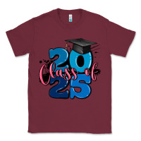 Burgundy class of 2025 Classic Tee - MaliasSmallBusiness