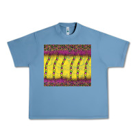 Pebble Blue mardi gras bead leopard Urban Heavy Tee - BarkalooDesign