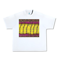 White mardi gras bead leopard Urban Heavy Tee - BarkalooDesign