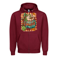 Burgundy Blessed Zipper Hoodie - BundleAndBundleShop