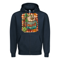Navy Blessed Zipper Hoodie - BundleAndBundleShop
