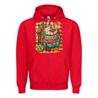 Red Blessed Zipper Hoodie - BundleAndBundleShop