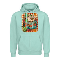 Seafoam Blessed Zipper Hoodie - BundleAndBundleShop