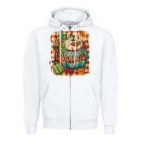 White Blessed Zipper Hoodie - BundleAndBundleShop