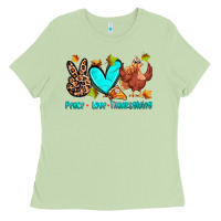 Matcha peace love thanksgiving Ladies Tee - Zillion Design Studio