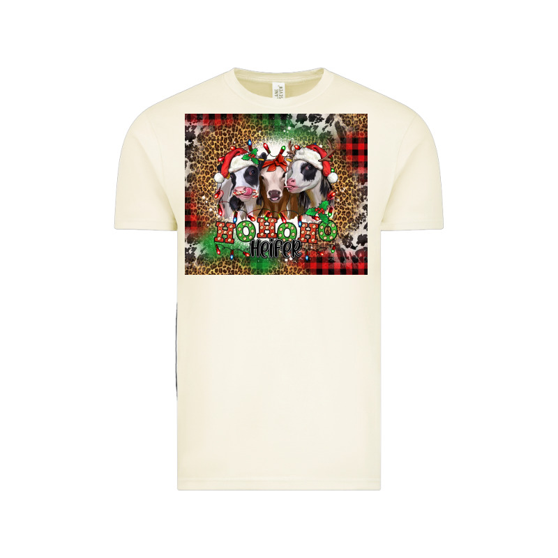 Ho Ho Ho Heifer Christmas Heifers Vintage Tee by Jasminsmagicworld | Teevron
