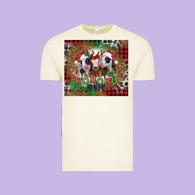 Ho Ho Ho Heifer Christmas Heifers Vintage Tee Designed By Jasminsmagicworld