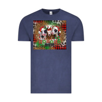 Vintage Denim ho ho ho heifer Christmas heifers Vintage Tee - Jasminsmagicworld