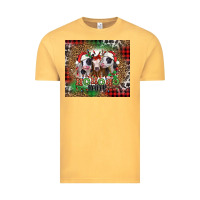 Vintage Mustard ho ho ho heifer Christmas heifers Vintage Tee - Jasminsmagicworld