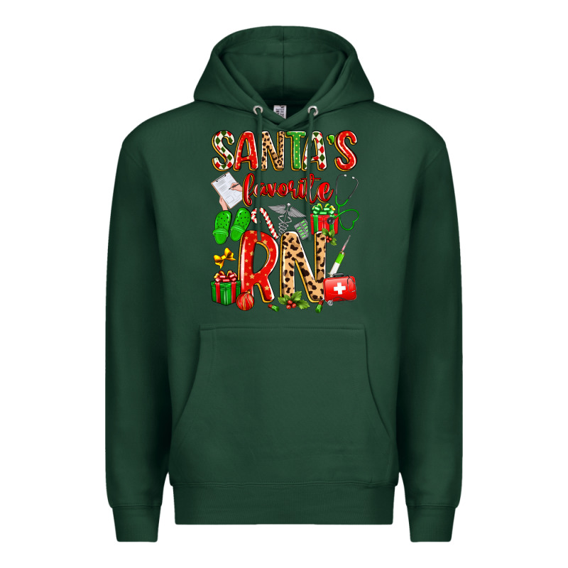 Santa's Favorite Rn Premium Hoodie by texasbilliewilder | Teevron