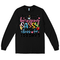 Black 100 days of school Long Sleeve Tee - MaliasSmallBusiness