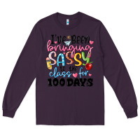Plum 100 days of school Long Sleeve Tee - MaliasSmallBusiness
