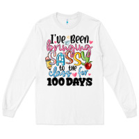 White 100 days of school Long Sleeve Tee - MaliasSmallBusiness