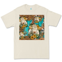 Bone sunflowers charolais cow seamless pattern Premium Tee - HRA Design Shop