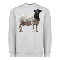 Heather Grey dorper sheep Heavyweight Sweatshirt - LillyAllenDesigns