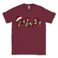 Burgundy christmas dad Classic Tee - AdoDesignShop