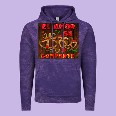 El Amor Se Comparte With Churros Vintage Hoodie Designed By Adodesignshop