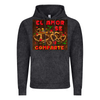 Vintage Black el amor se comparte with churros Vintage Hoodie - AdoDesignShop
