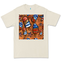 Patriotic Popsicles Seamless Pattern Premium Tee | Teevron