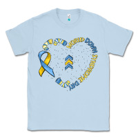 Dusty Blue world down syndrome day Classic Tee - MaliasSmallBusiness