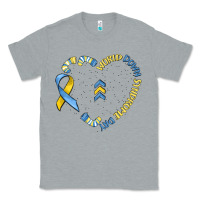 Heather Grey world down syndrome day Classic Tee - MaliasSmallBusiness