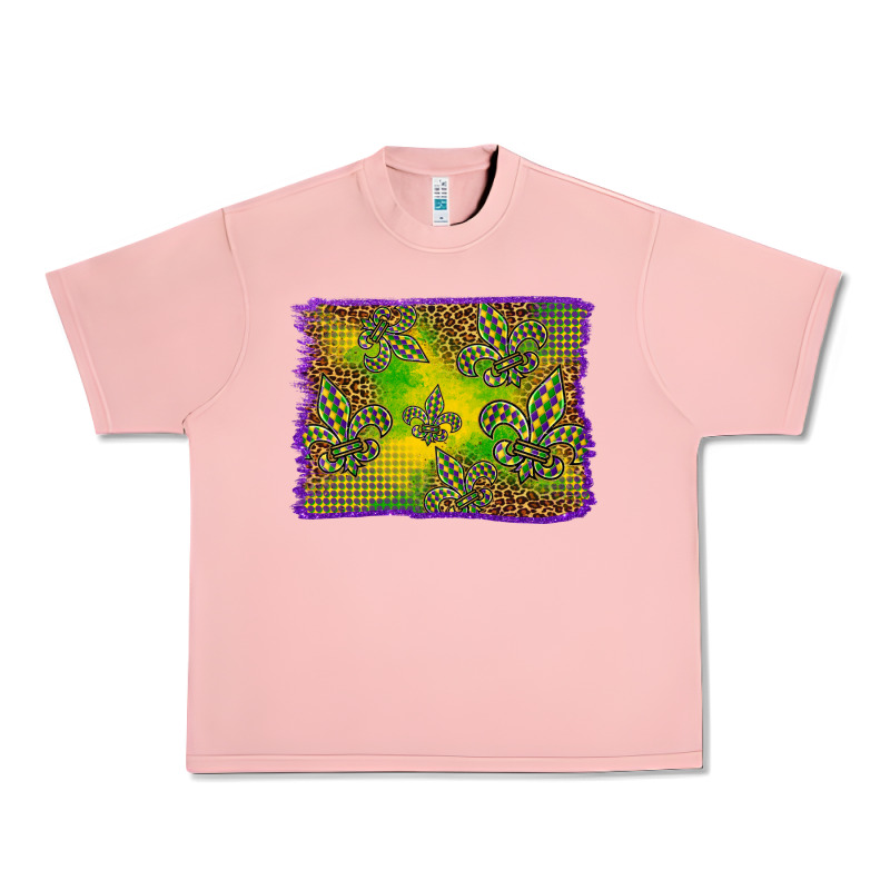 Mardi Gras Background Urban Heavy Tee by BarkalooDesign | Teevron