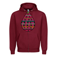 Burgundy Hispanic Heritage Zipper Hoodie - BundleAndBundleShop