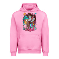 Fuchsia Pink cosmic cowgirl Urban Hoodie - OliviaCreatesArt