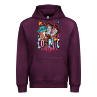 Mauve Wine cosmic cowgirl Urban Hoodie - OliviaCreatesArt