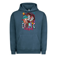 Pigment Midnight Navy cosmic cowgirl Urban Hoodie - OliviaCreatesArt