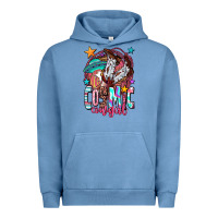 Pigment Pebble Blue cosmic cowgirl Urban Hoodie - OliviaCreatesArt