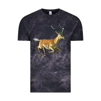 Cloud Black Impala Antelope Illustrations Vintage Tee - LillyAllenDesigns