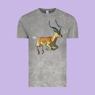 Impala Antelope Illustrations Vintage Tee Designed By Lillyallendesigns