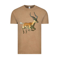 Vintage Coffee Impala Antelope Illustrations Vintage Tee - LillyAllenDesigns