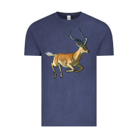 Vintage Denim Impala Antelope Illustrations Vintage Tee - LillyAllenDesigns