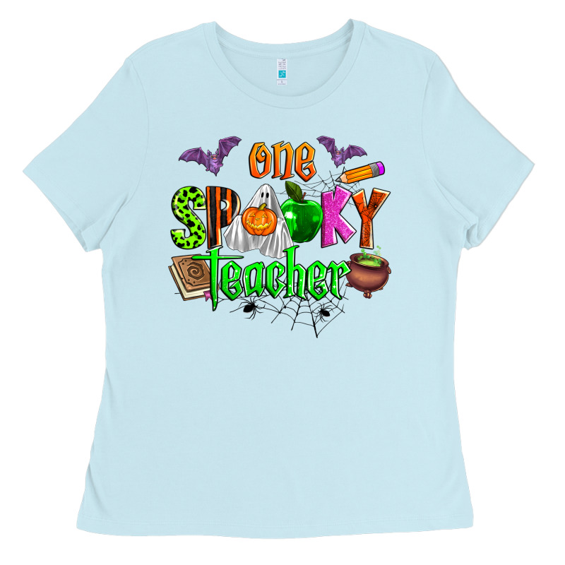 One Spooky Teacher Ladies Tee by Zillion Design Studio | Teevron