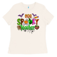 Bone one spooky teacher Ladies Tee - Zillion Design Studio