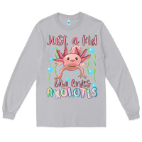 Moon Dust just a kid who loves axolotls Long Sleeve Tee - MaliasSmallBusiness