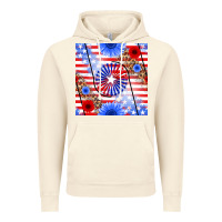 Vintage Artic patriotic usa flag and sunflower Vintage Hoodie - BundleAndBundleShop