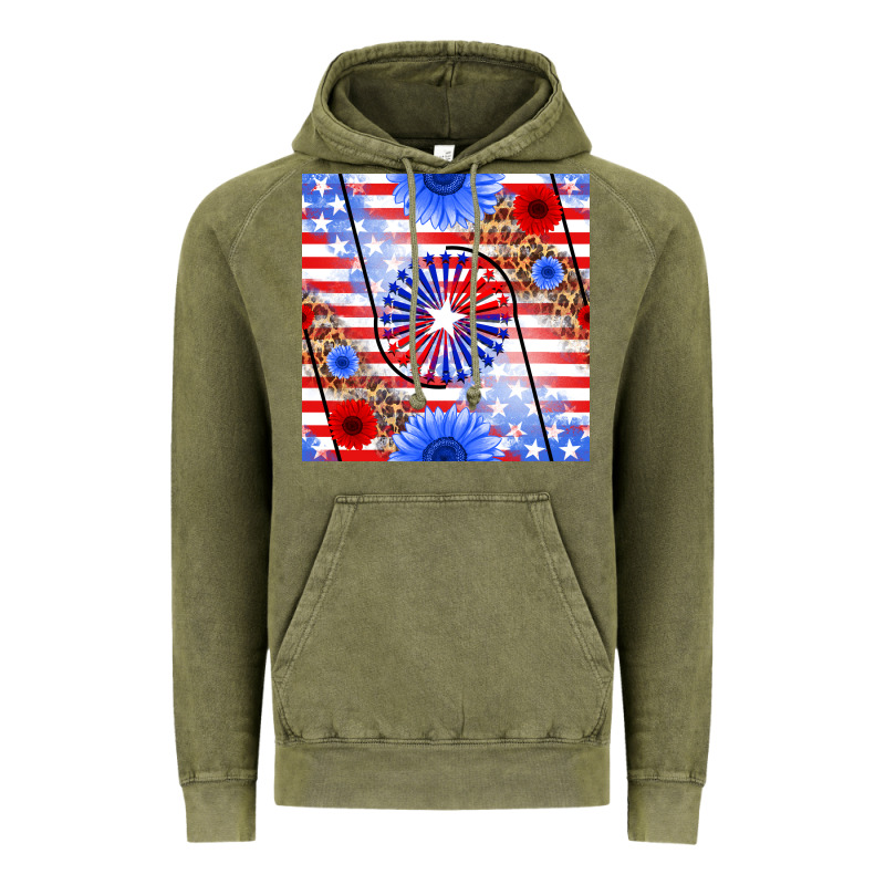 Patriotic Usa Flag And Sunflower Vintage Hoodie by BundleAndBundleShop | Teevron