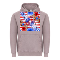 Vintage Zinc patriotic usa flag and sunflower Vintage Hoodie - BundleAndBundleShop