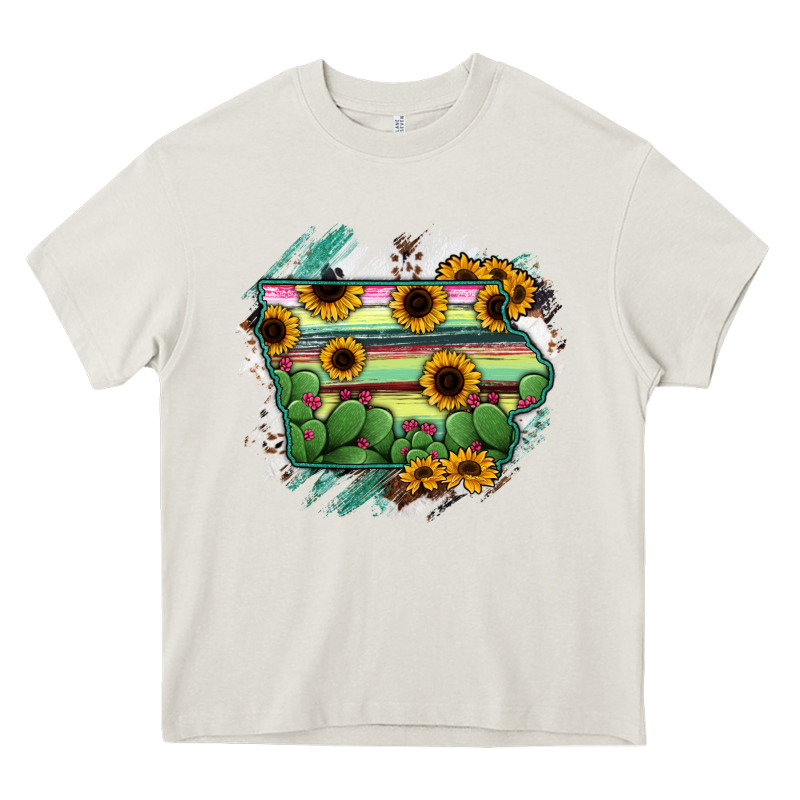 Iowa State Map Heavy Core Tee by RanaPortraitStore | Teevron