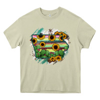 Mossy Iowa State Map Heavy Core Tee - RanaPortraitStore