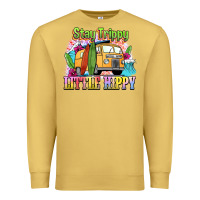 Antique Gold stay trippy little hippy Premium Sweatshirt - NancyCooperArtShop