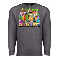 Charcoal Heather stay trippy little hippy Premium Sweatshirt - NancyCooperArtShop