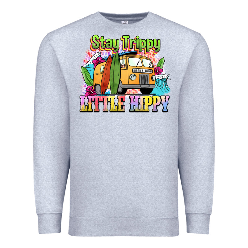 Stay Trippy Little Hippy Premium Sweatshirt by NancyCooperArtShop | Teevron