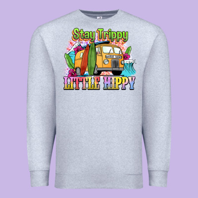 Stay Trippy Little Hippy Premium Sweatshirt Designed By Nancycooperartshop
